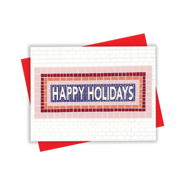 Subway Happy Holidays Card Boxed Set - The Paper Drawer